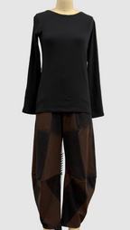 Matthildur Milano Pants in Black Print