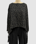 MXM Cotton Lycra Liev Top in Black Print