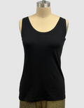 MXM Cotton Lycra Black Tank Top