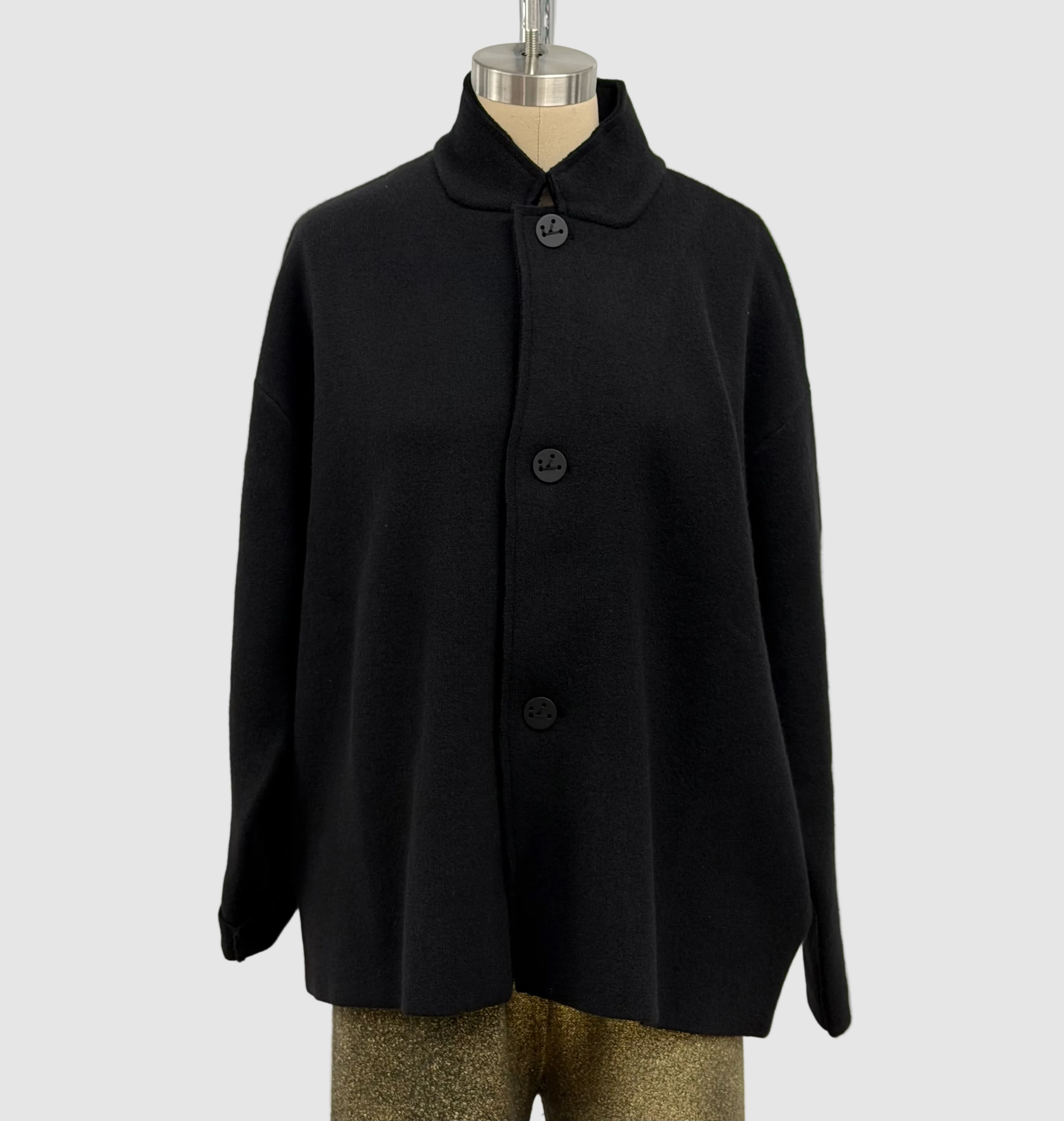 Oyuna Boxy Fit Wind Jacket in Black