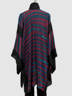 Carter Smith Silk Kimono and Obi in Red/Teal Shibori