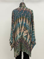 Carter Smith Kimoni and Obi in Pink, Gray, Blue Shibori