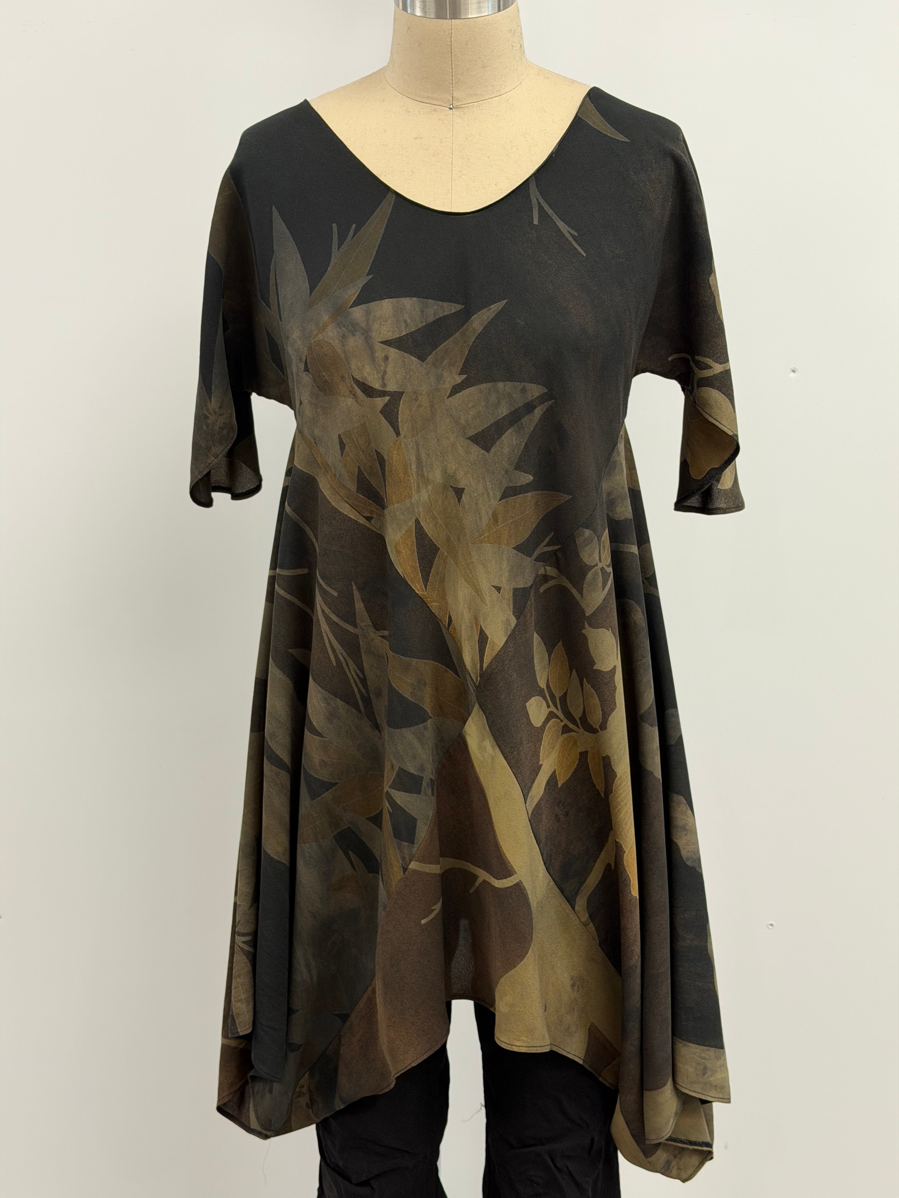 Carter Smith Silk Tunic in Earth Tones