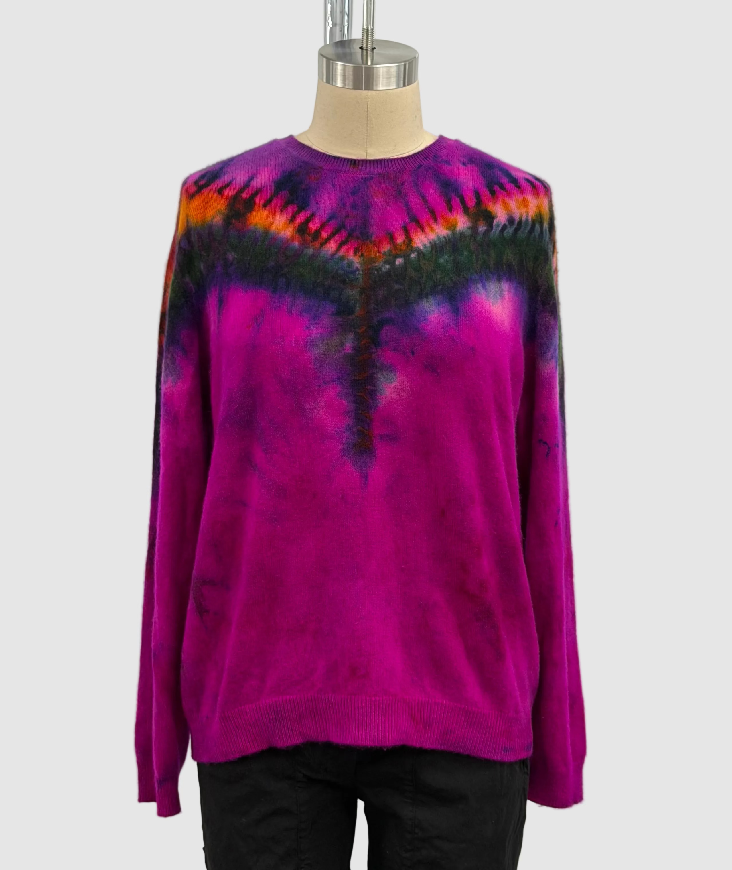 Galadriel Mattei Cashmere Wingspan Pullover in Pink Avocado