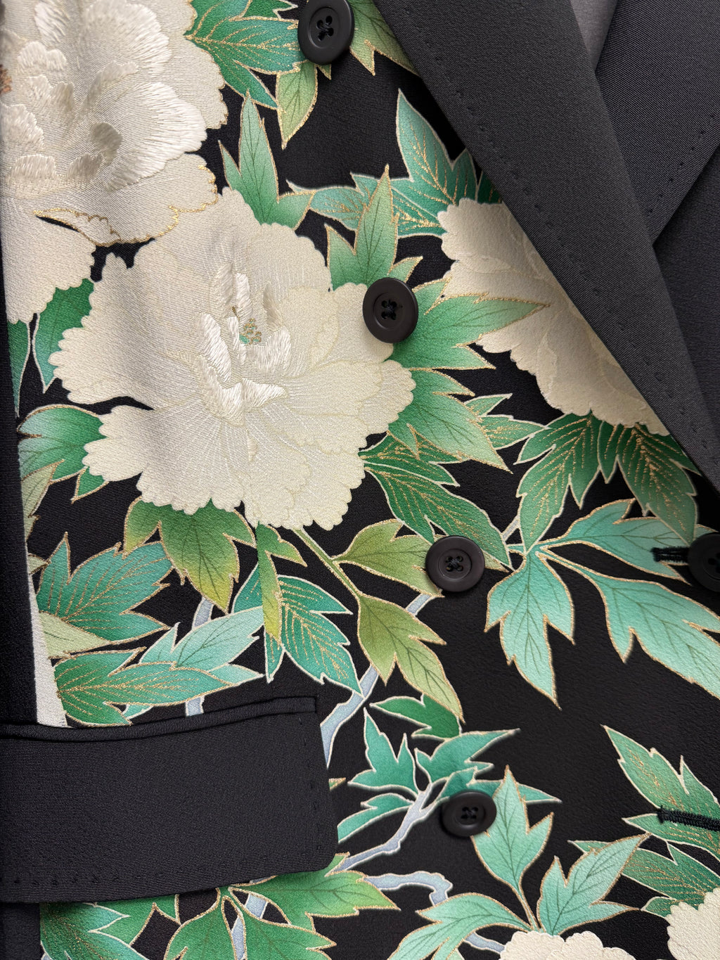 Ibrigu Vintage Kimono Double Breasted Blazer