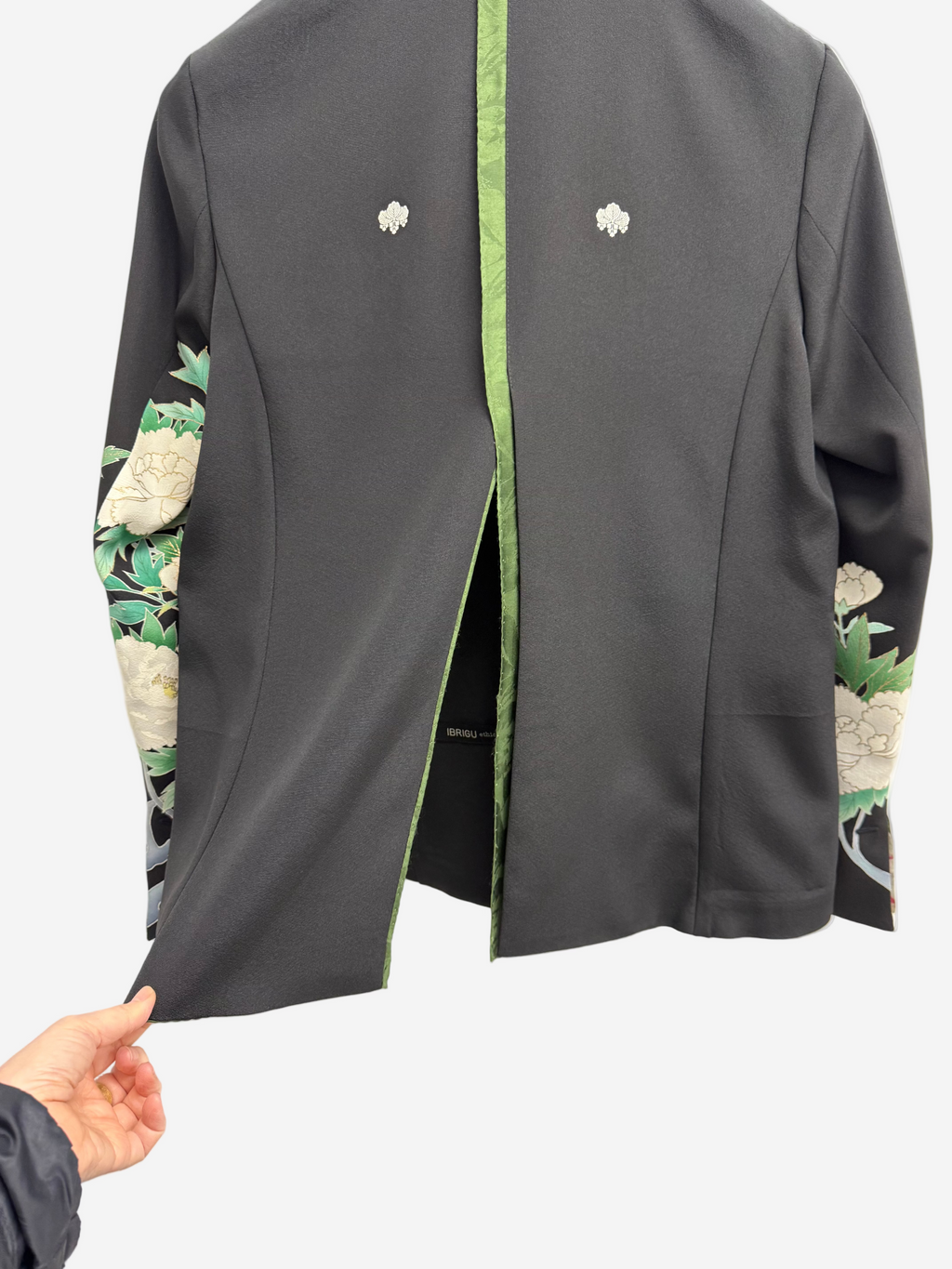 Ibrigu Vintage Kimono Double Breasted Blazer