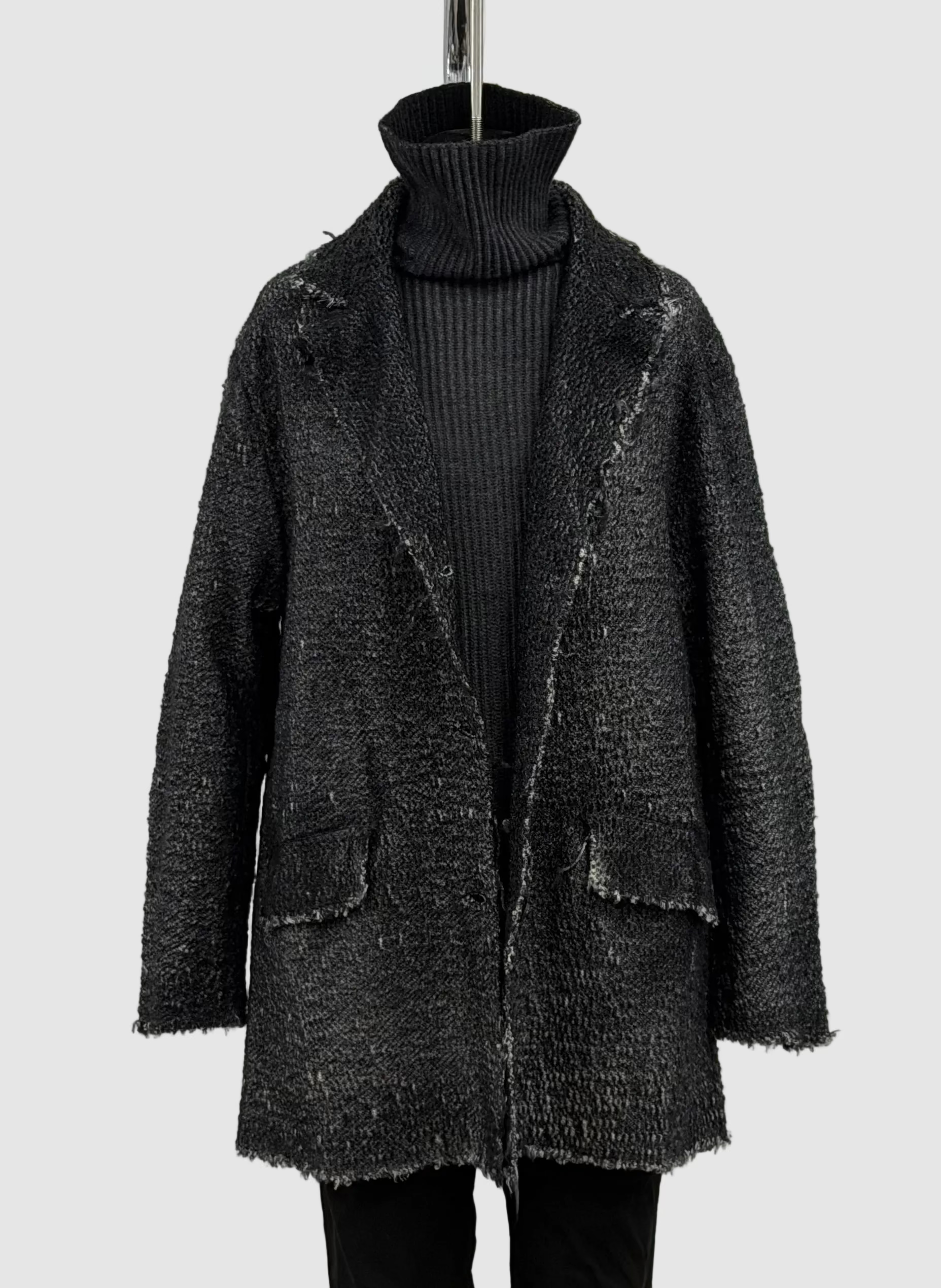Avant Toi Hand-Painted Malfile' Mat Stitch Over Rever Jacket