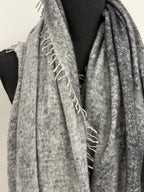 Avant Toi Stardust Laminated Effect Cashmere Stola in Husky