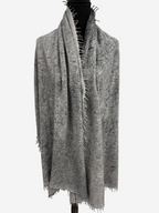 Avant Toi Stardust Laminated Effect Cashmere Stola in Husky