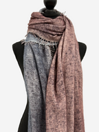 Avant Toi Bi-Color Cashmere Stola in Agata/Titanium