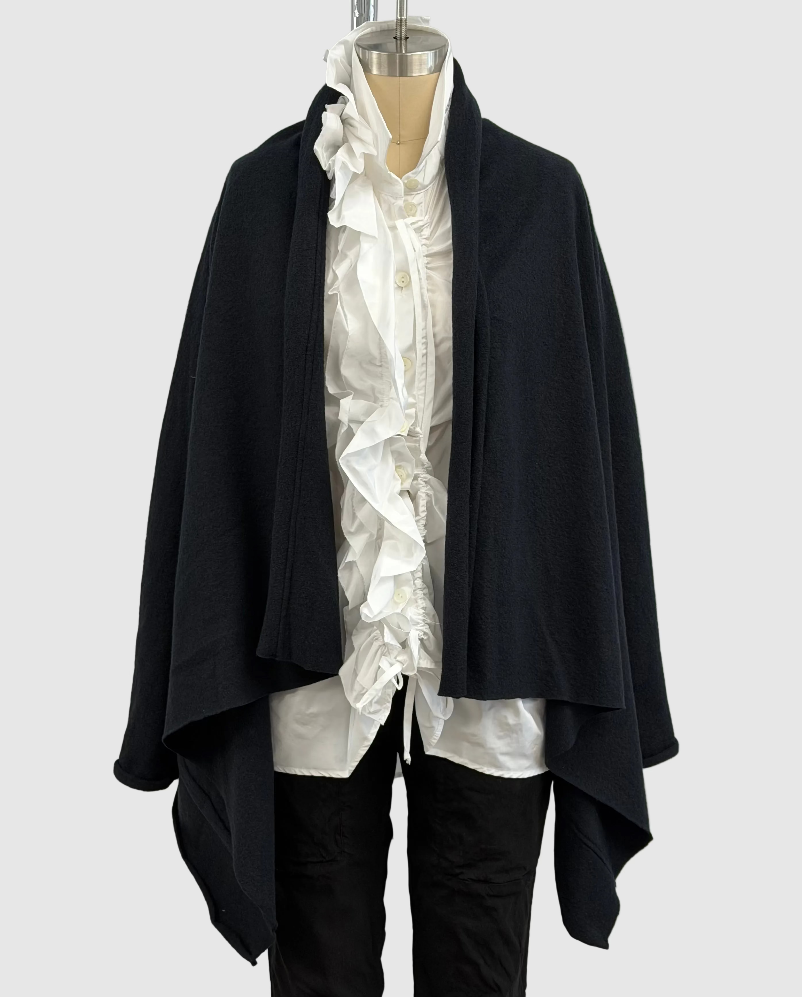 Katharina Hovman Ruffle Blouse Short in White