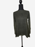Fissore Bruco 12 Lightweight Cashmere Pullover Sweater in Olive