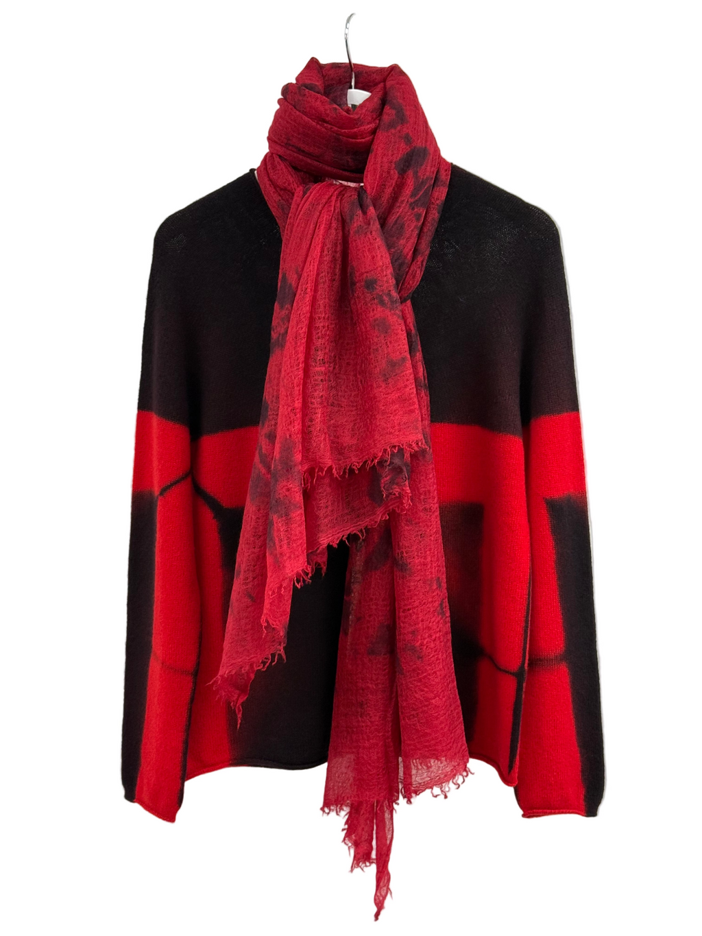 Cashmere Pullover Red/Black Books