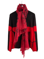 Cashmere Pullover Red/Black Books