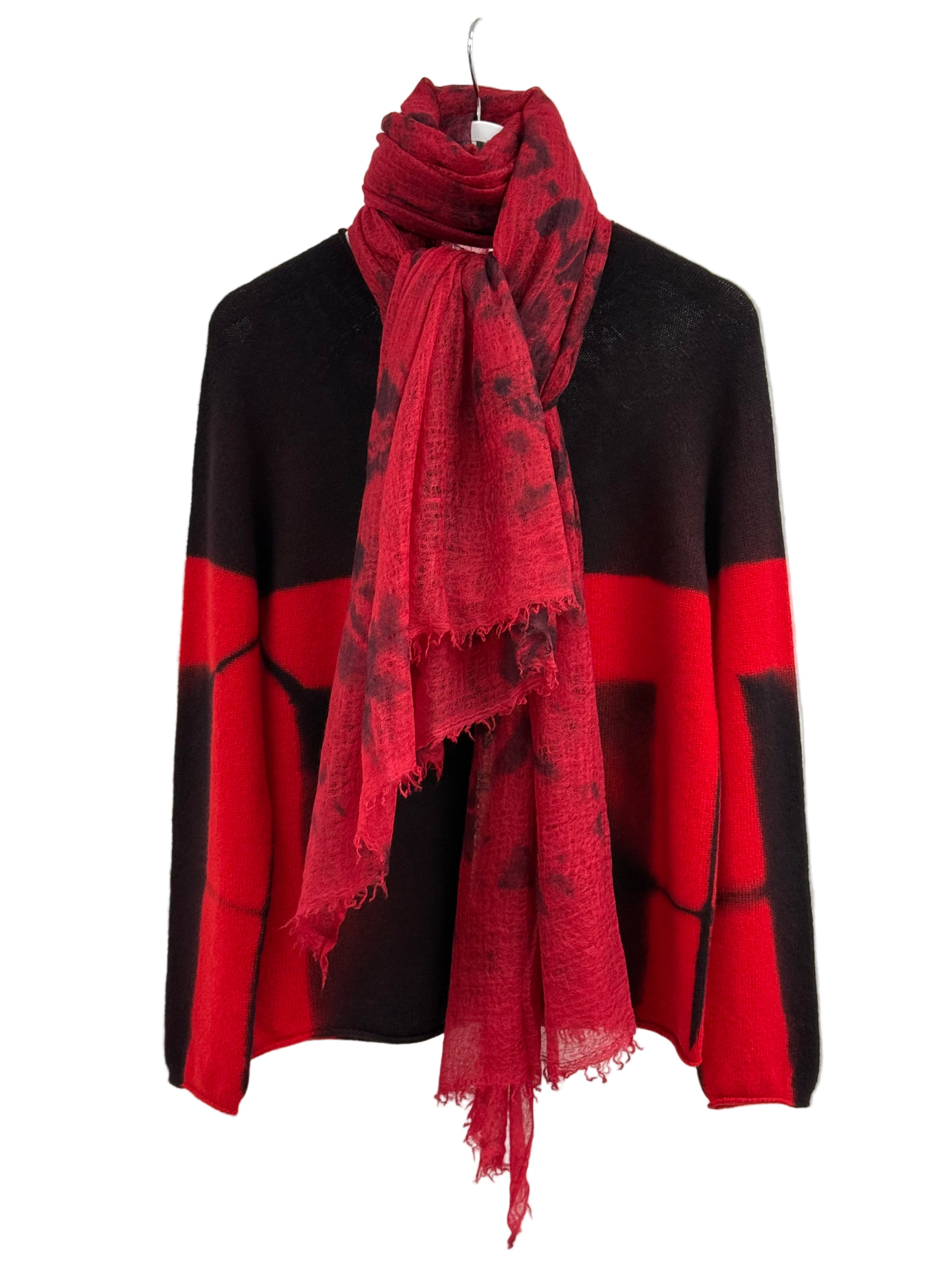 Cashmere Pullover Red/Black Books