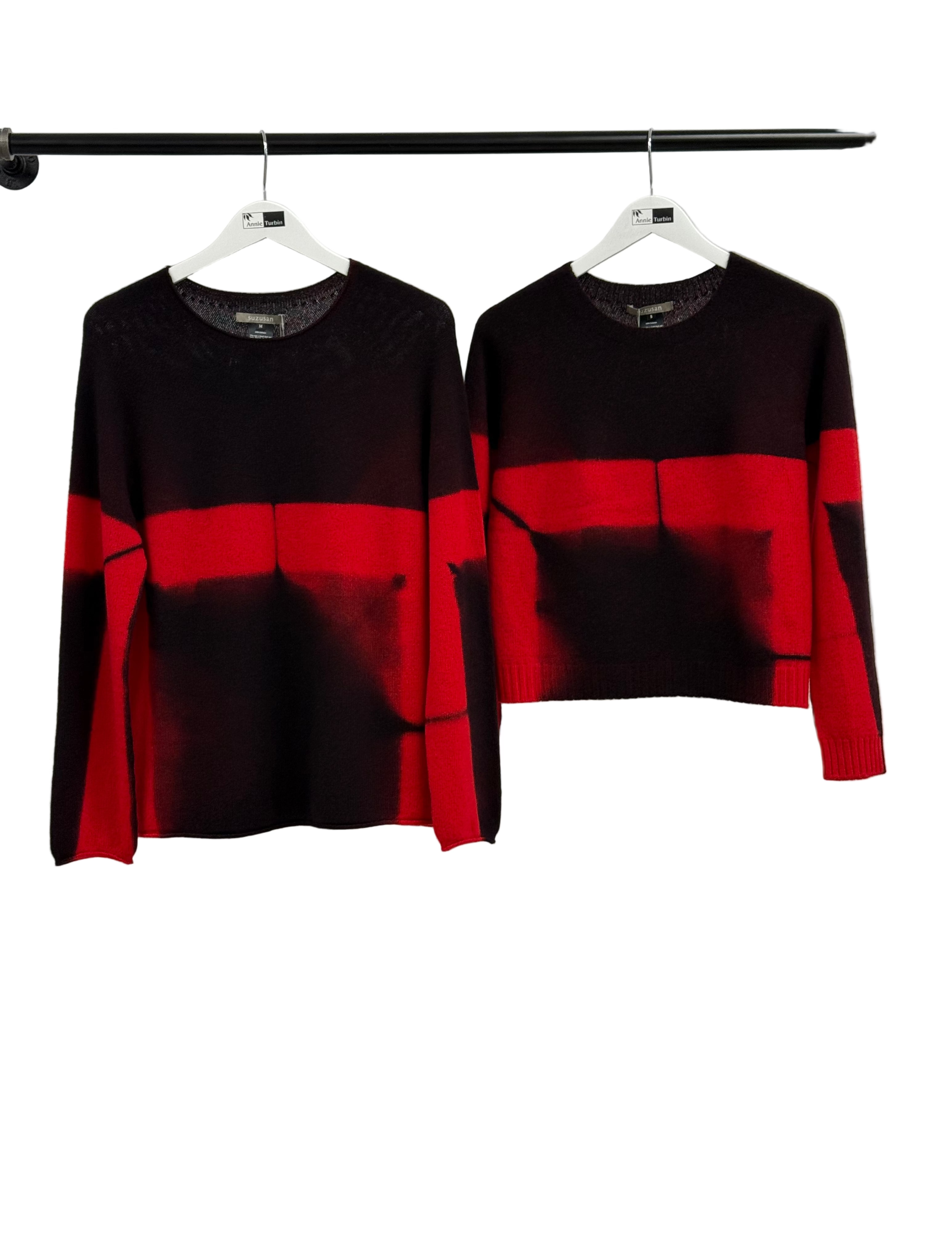 Cashmere Pullover Red/Black Books