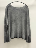 Avant Toi Hand Painted Light Cashmere Boat Neck Pullover in Husky