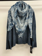 Avant Toi Hand Painted Light Cashmere Boat Neck Pullover in N/Midnight