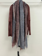 Avant Toi Hand Painted Light Cashmere Boat Neck Pullover in Agate