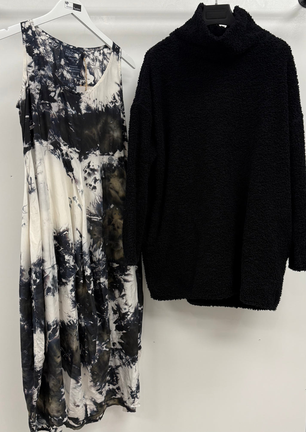 Privatsachen Hand Dyed Silk Sleeveless Dress in Satt