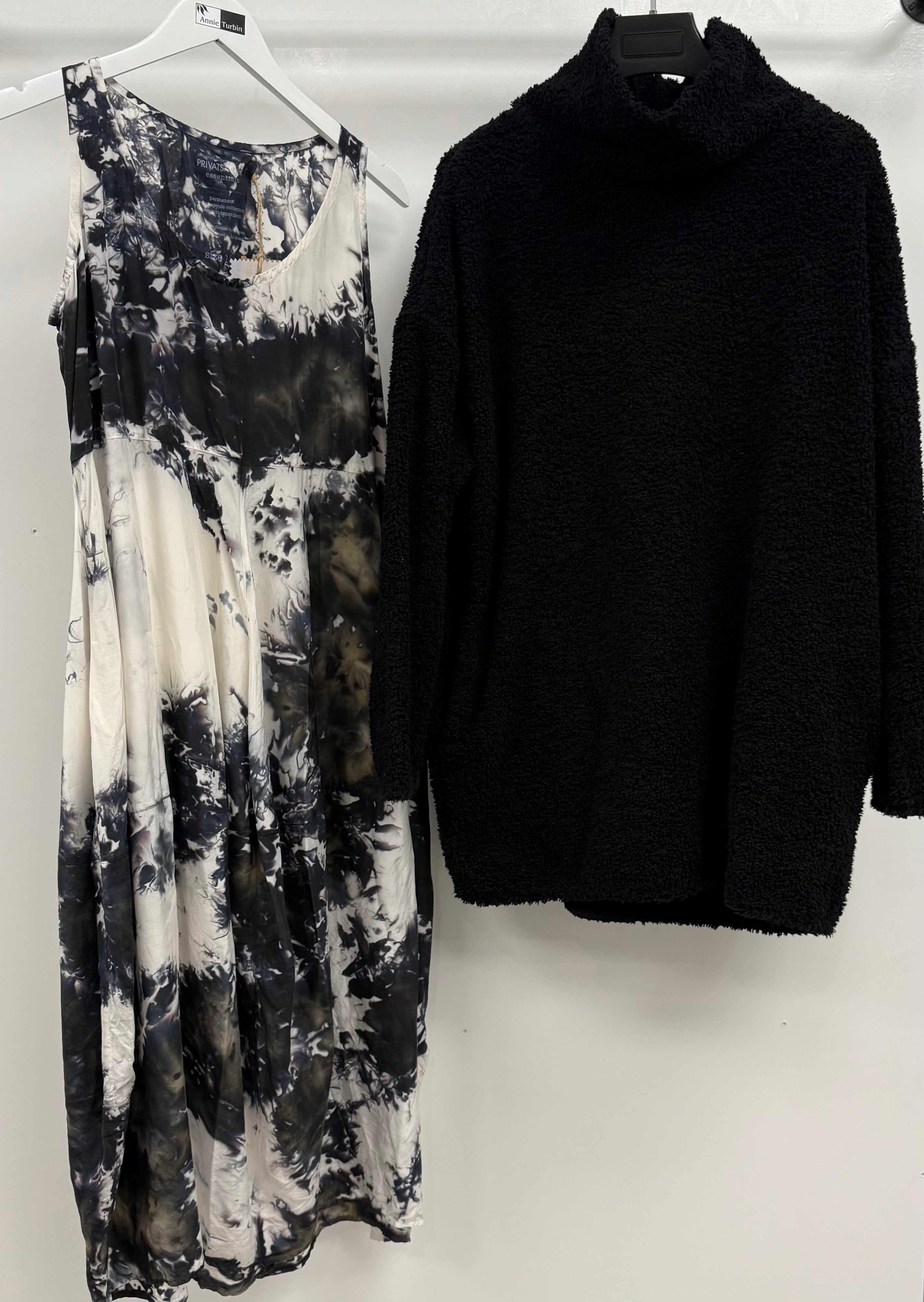 Privatsachen Hand Dyed Silk Sleeveless Dress in Satt