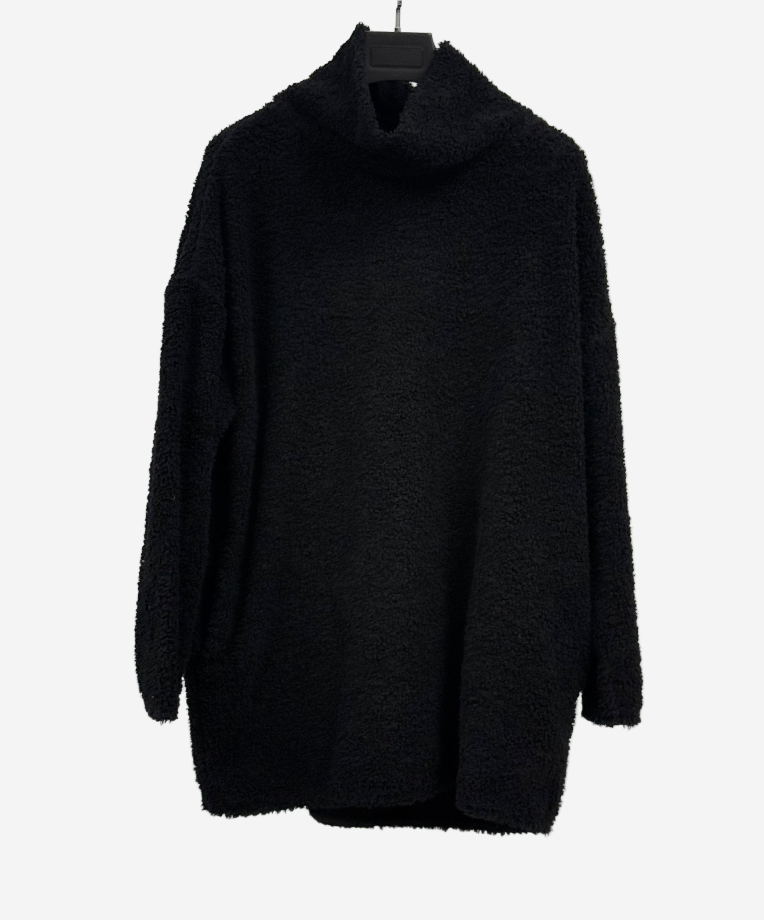 Privatsachen Fuzzy Organic Cotton Pullover OkoTeddy in Kaviar