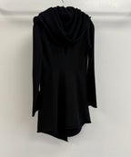 Lars Andersson Hooded Wrap Jacket in Black