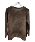 Avant Toi Side Slit Pullover Cashmere Blend Sweater in N/Antilope