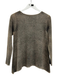 Fissore Bruco 12 Lightweight Cashmere Pullover Sweater in Sand