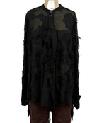 Masnada Camicia Silk Shirt in Black