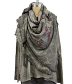 Avant Toi Quadrello Foulard Silk Erbario in Fango
