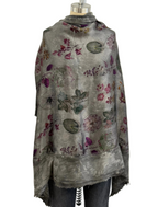Avant Toi Quadrello Foulard Silk Erbario in Fango