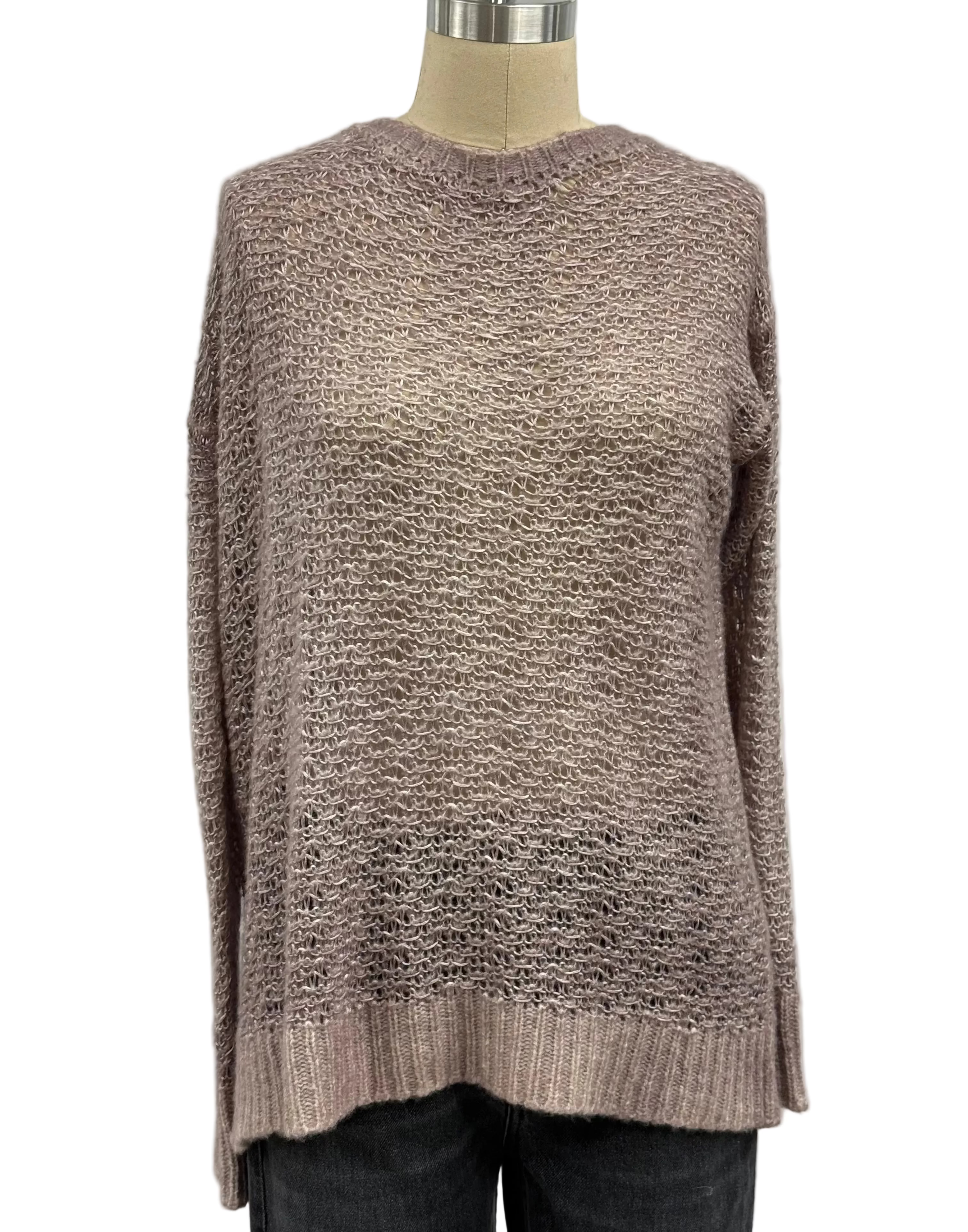 Avant Toi Cashmere Silk Pullover in Wisteria