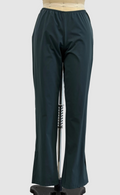Katharina Hovman Hose Schlitz Pant in Petrolio