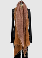 Avant Toi Bi-Color Cashmere Stola in Ambra/Agata
