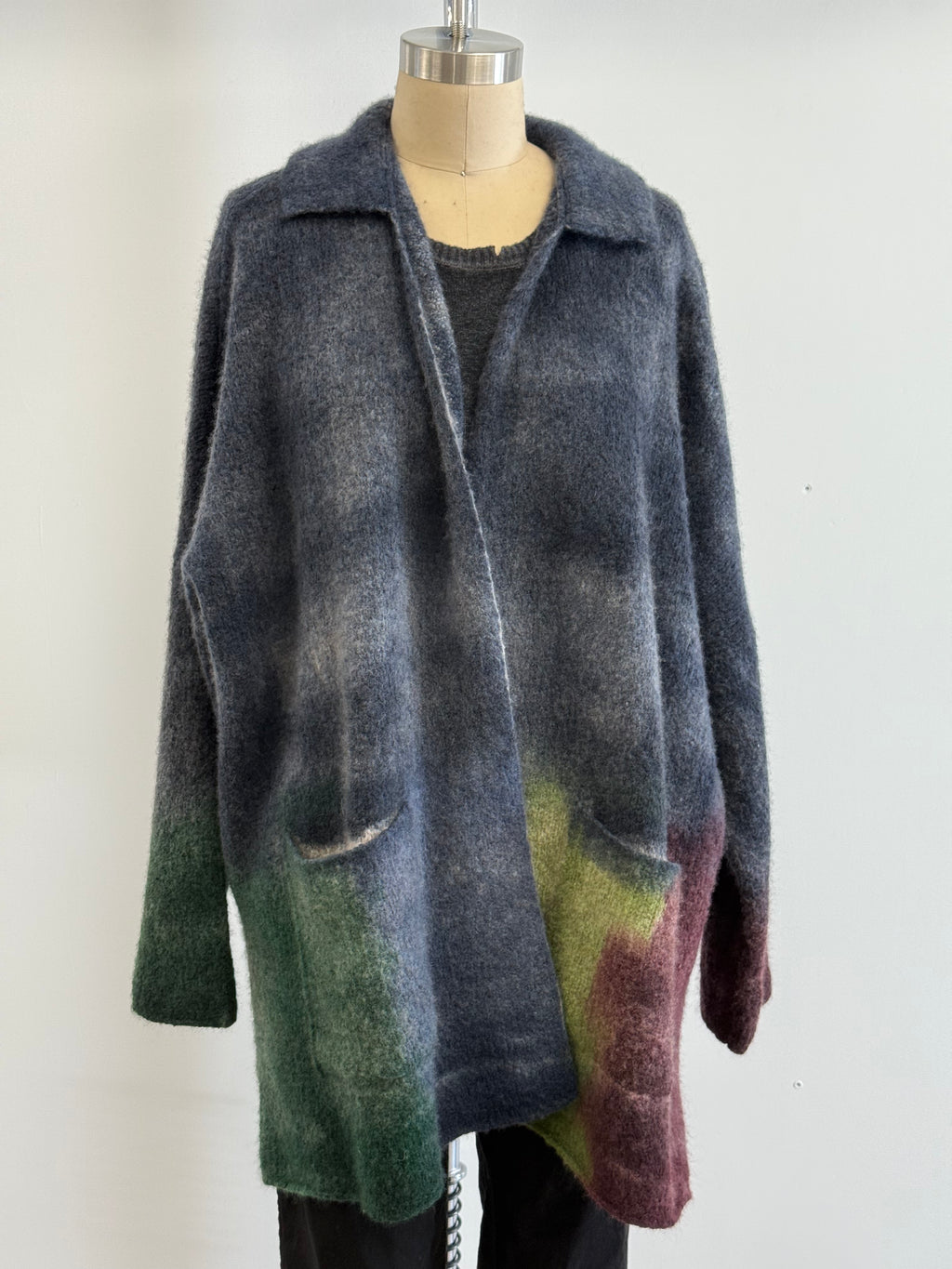 Fissore Marianne 30 Cardigan in Blue Color Block