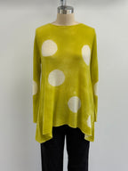 Fissore Bruco 12 Pullover in Chartreuse Dots