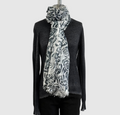 ANNIE TURBIN HAND PRINTED BLACK ROSES