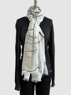 Annie Turbin Black Swirl Modal Scarf
