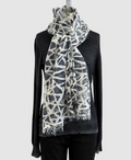 Annie Turbin Reverse Black Stain Glass Modal Scarf