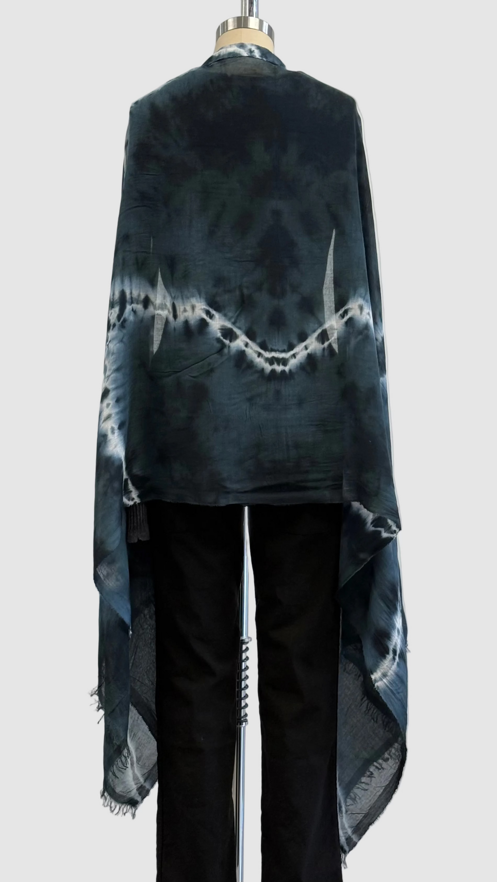 Annie Turbin Black Crystal Modal Scarf