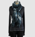 Annie Turbin Black Crystal Modal Scarf