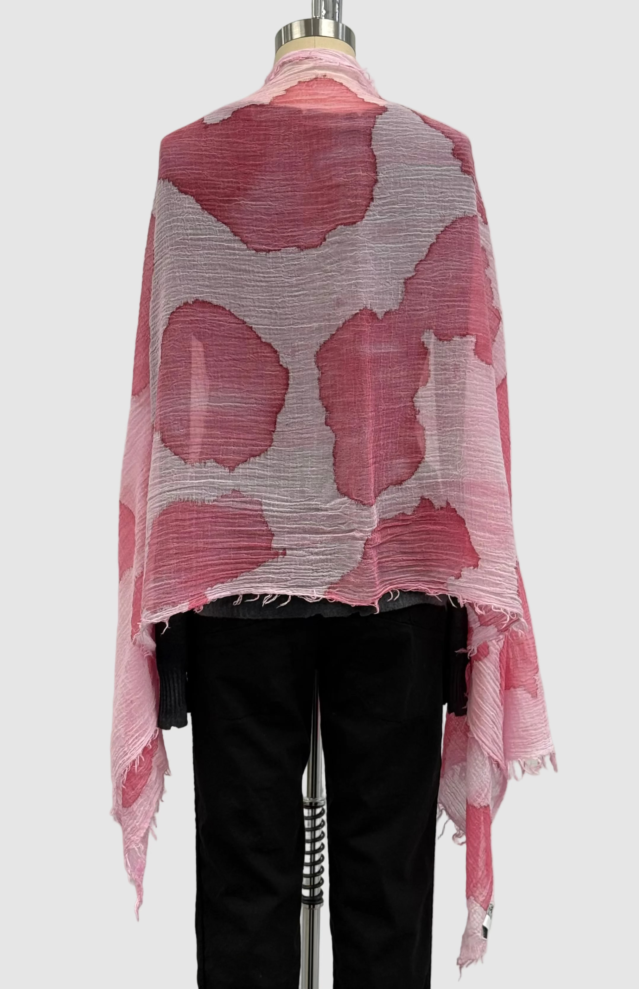 Annie Turbin Pink Cloud Cotton Scarf
