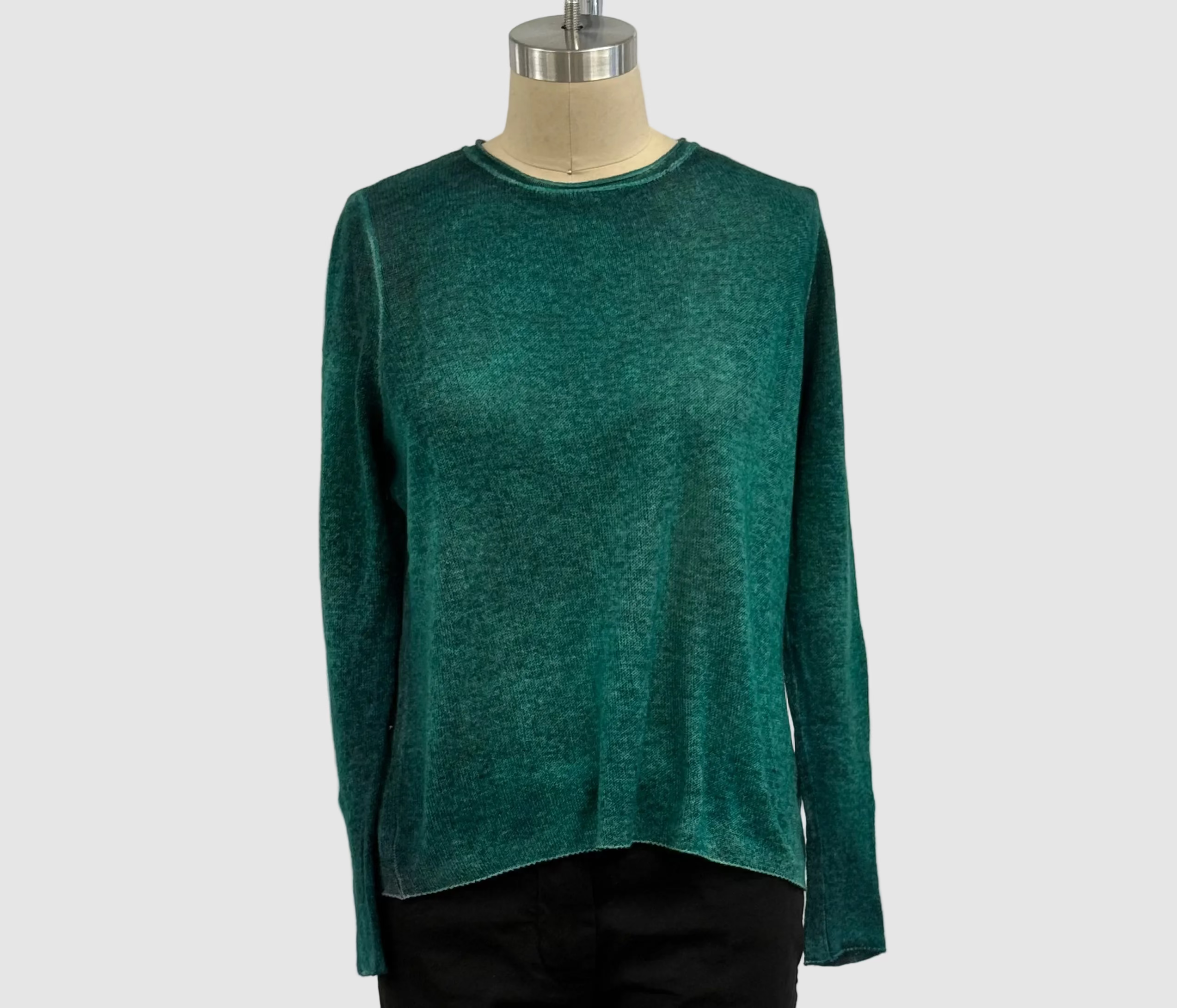 Avant Toi Cashmere Pullover Sweater in Nero Menta