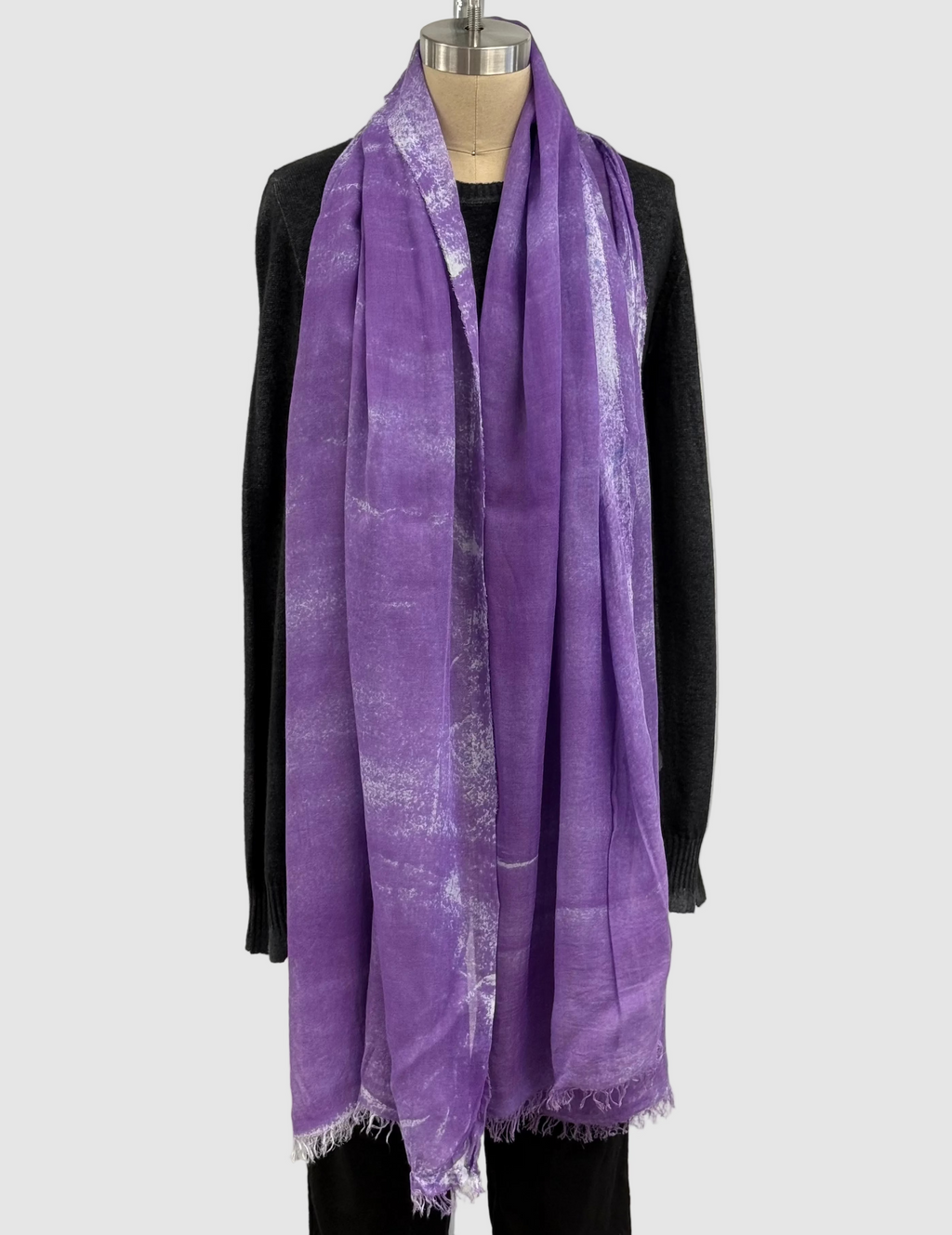 Annie Turbin Orchid Roller Print Modal Scarf