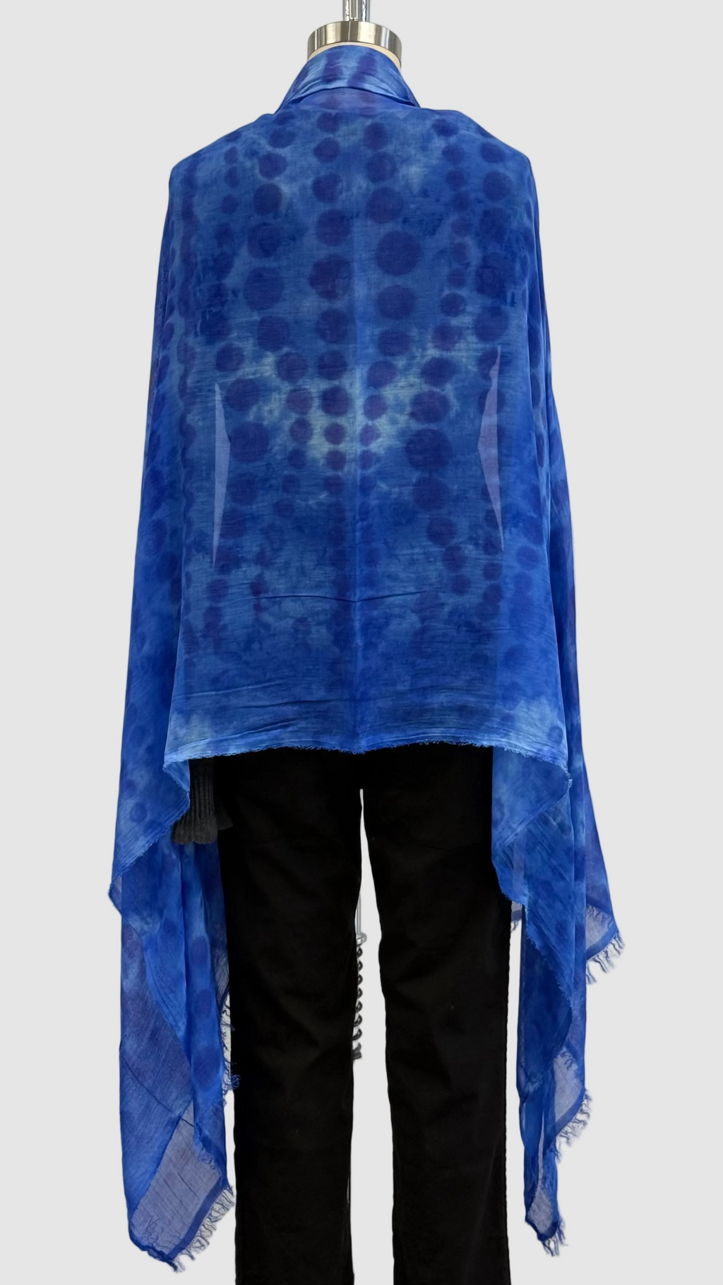 Annie Turbin Electric Blue Dot Modal Scarf