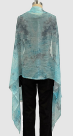 Annie Turbin Pale Turquoise Botanical Modal Scarf