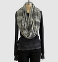 Annie Turbin Cashere Infinity Scarf in Gray