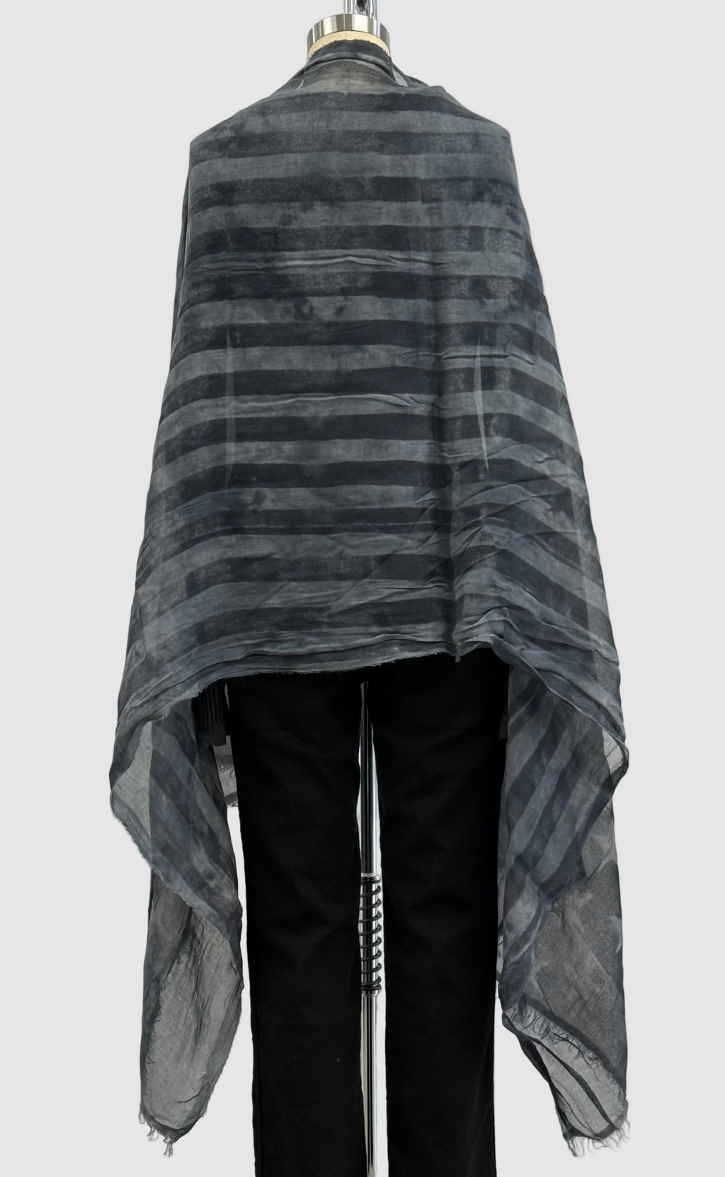 Annie Turbin Gray Stars & Stripes Modal Scarf