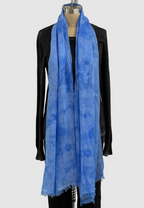 Annie Turbin Bright Blue Botanical Modal Scarf